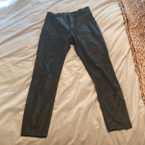 Express Coated Leather-Like Jeans NWOT